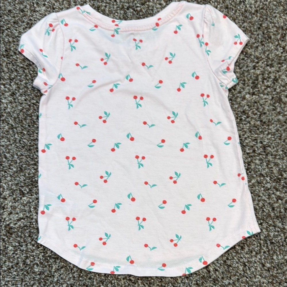 Cherry Print Kids Shirt - Pink - Picture 3 of 3